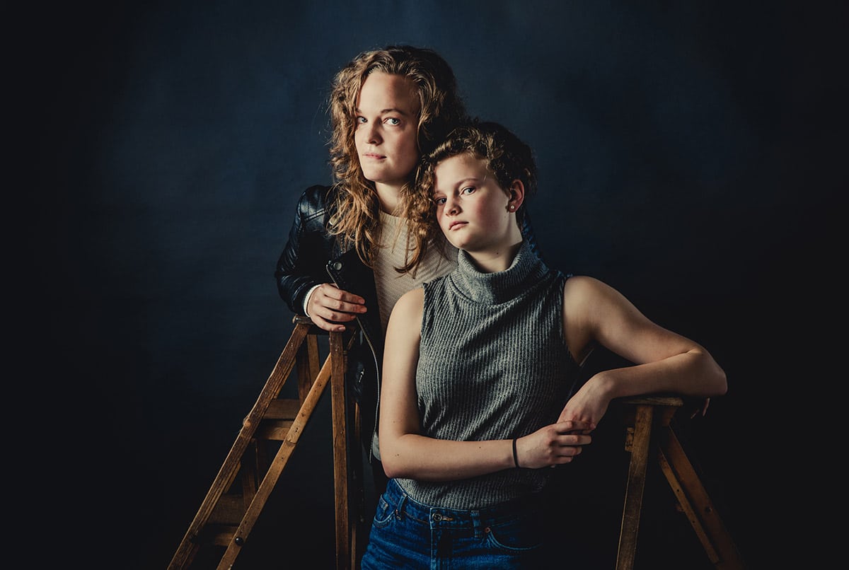 portrait 2 filles studio
