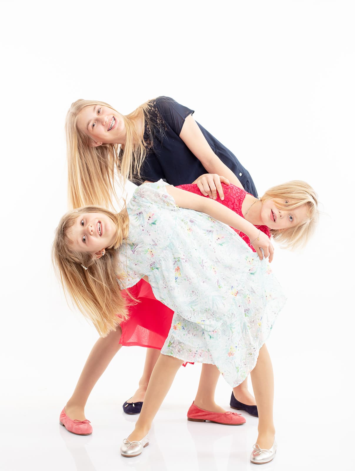 fammille portarit 3 filles LUXEMBOURG